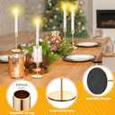 Tioncy 30 Pcs Candlestick Holders Bulk 5.7"/7.7"/9.7" Tall, Metal Taper Candle Holders Fit 0.75 Inch Thick Pillar Candle Stick Candelabra Centerpieces Decor for Wedding Party Table(Gold)