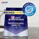 Crest 3D Whitestrips Professional Effects  Teeth Whitening Kit, 22 Treatments (20 + 2 Bonus), Each with 1 Upper/1Lower, 44 Strips  Crest 3DWhite Teeth Whitening Strips