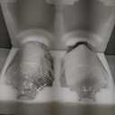 Glass Pendant Lighting for Kitchen Island Foyer 2 Pack Nickel Clear 8 Inch