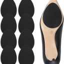 Ashoesert's Shoe Sole Protector for Heels,Shoe Grips on Bottom of Shoes, Anti Slip Shoe Grips,Non Slip Shoe Pads,Non Slip Pads for Shoes, Shoe Gummies for Heels (3.5"2.5", Black - 4 Pairs)