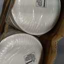 9" Uncoated Everyday Paper Plates-Disposable, Bulk, White - Case of 1,200ct, 1200 Count