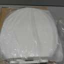 Gerber Round Front Toilet Seat with Cover, Soft Close, No Slam, Quick & Easy Install, Heavy-Duty Plastic, Durable & Fade-Resistant, White GC550129