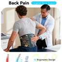 Ultra Breathable Back Brace for Lower Back Pain Relief,[Medical Grade & Copper Infused] Lumbar Support Belt with Bionic Support System, Adjustable Back Support Brace for Sciatica,Herniated Disc,Men&Women(Large)