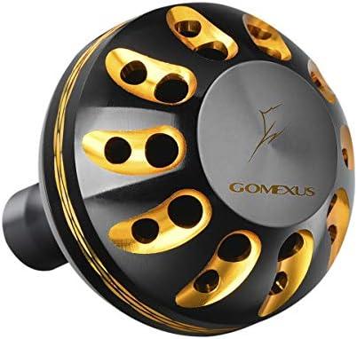 GOMEXUS Power Knob 38mm for Penn Clash Conflict 2000-4000 Sustain FE 4000 5000 Spinning Reel Handle Knob No Shaft Black Gold