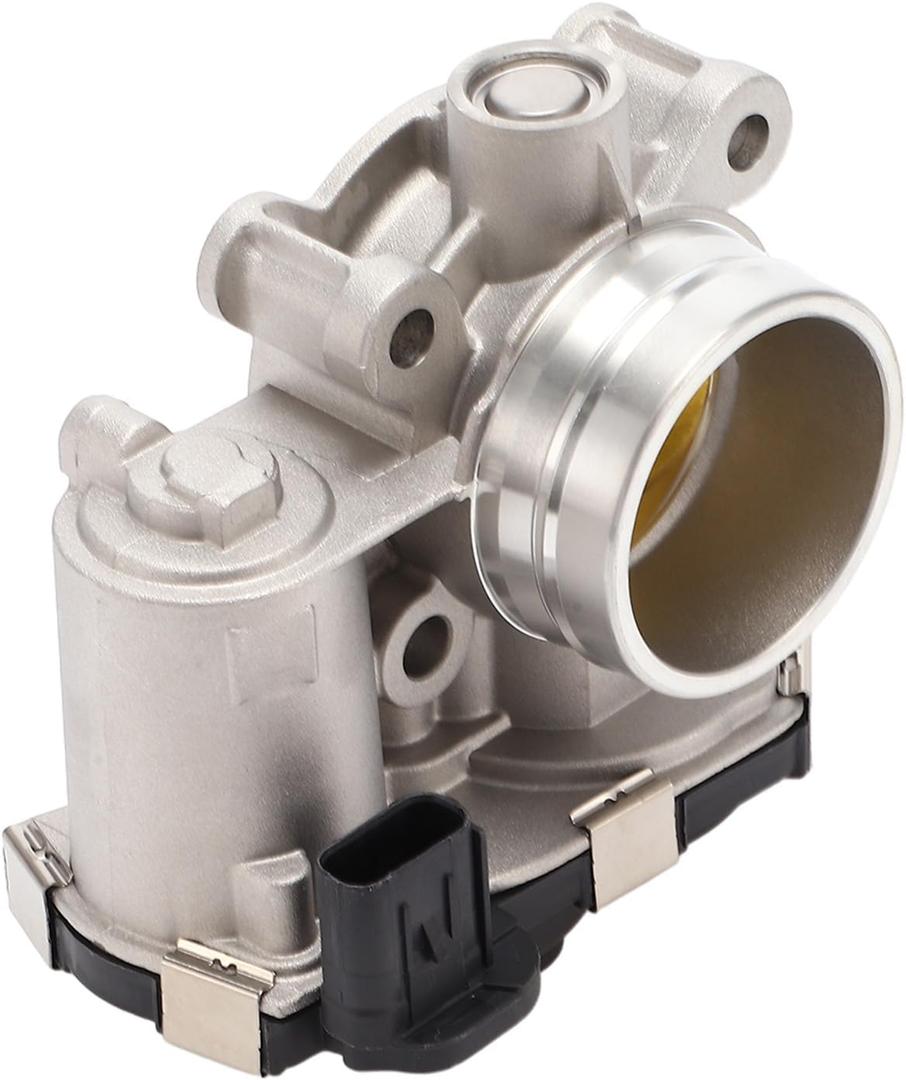 Throttle Body Assembly, 44mm Throttle Body Actuator No.12671379/12659491 for Chevrolet Cruze 1.4L 2017-2019, for Chevy Aluminum Alloy Black, 1 Pc