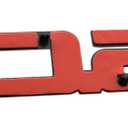 2pcs 5.0 Side Emblems 3D Badge Replacement for 2024 Mustang GT PR3Z-16228-D New (Red Black)