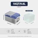 X9 12 Volt Refrigerator,Mini Portable Freezer,10 Quart Electric Cooler,12V Car Fridge APP Control,12/24V DC 100-240V AC for Ourdoor, Camping, Travel, Truck,RV, Boat -4~68, 10qt