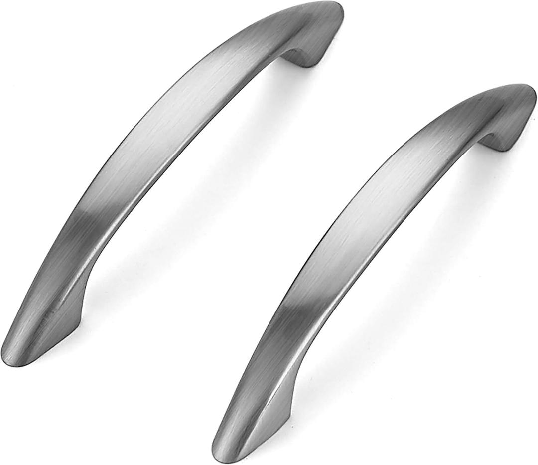 Ravinte 5 Pack 3 Inch Kitchen Cabinet Hardware Handles Satin Nickel Pulls Brushed Nickel Drawer Pulls for Cabinets Cupboard Drawer Handles