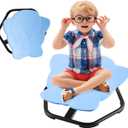 Sensory Spinning Chair for Kids, Sensory Swivel Chair for Autism ADHD Training, Sit and Spin Toys Training Body Coordination, Swivel Seat for Indoor Outdoor Play Non-Slip Base, Ages 3+, Blue
