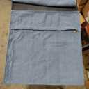 ZWJD Dusty Blue Pillow Covers 18x18 Set of 2 Chenille Throw Pillow Covers with Elegant Design Soft and Luxurious Decorative Throw Pillows for Couch, Bed, and Home Decor