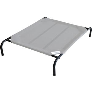 Coolaroo Original Elevated Dog Bed - Breathable Off-The-Ground Pet Bed with Cooling Fabric, Joint Relief & Moisture-Resistant Fabric, 100% Recyclable, Easy Clean, Gray, Extra Large