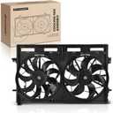 A-Premium Engine Radiator Cooling Fan Assembly Compatible with Select Nissan Models - Rogue 2021 2022 2023 2.5L - Replace# 214816RA0A