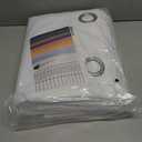 BGment Short Blackout Curtains 30 Inch Long 2 Panels - 100% Room Darkening Bedroom Curtains for Small Window, Thermal Insulated Soundproof Grommet Curtains for Loft/Basement, 42 Wide, Pure White