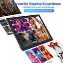 10 inch Tablet Android OS, 64GB, 1TB Expandable, 1280 * 800 HD IPS Display, Dual Camera, Quad-Core Processor, 6000mAh, Bluetooth,Type-C (Black)