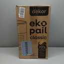 Diaper Dekor Classic Hands-Free Diaper Pail | Easiest to Use | Just Step  Drop  Done | Doesnt Absorb Odors | Most Economical Refill System | 70% Recycled Materials | EKO White