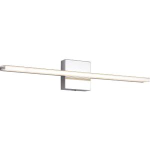 Chrome Bathroom Light Fixtures 24 Inch Bath Wall Lighting IP44 14W Vanity Lamp Bar Modern LED Lights for Vanity Rectangle Bathroom Lamps Over Mirror Acrylic Restroom Sink Light, 23.6 Inch