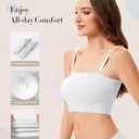 Wireless Strapless Bra (XX-Large, White)