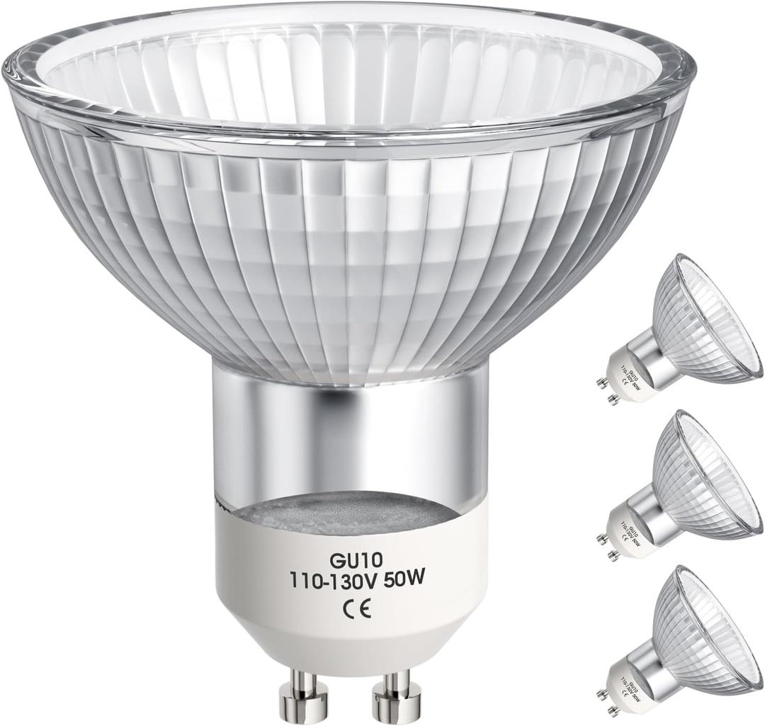 Light Bulbs(Pack of 4) - 50W 110V Wax Warmer Bulbs GU10 LED Bulbs with Long Lasting Lifespan Warm Light Dimmable Light Bulbs Replacement for Candle Lamps, Wax Melt