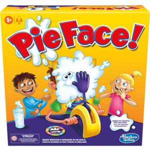 Hasbro Gaming Pie Face Game | Whipped Cream Family Board Game for Kids | Ages 5 and Up | for 2 or More Players | Funny Preschool Games | Kids Gifts