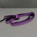 6 Foot Purple Dog Leashes for Large Medium and Small Breed Dogs That Pull,Reflective Nylon Heavy Duty Dog Leash with 2 Comfortable Padded Traffic Handles and Car Seat Belt for Walking and Training