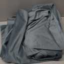 RYB Home Stone Blue Velvet Curtains 2 Panels Set, Room Darkening Curtain for Dining Backdrops, Super Soft Thick Velvet Texture Large Window Drapes for Privacy Protection, W52 x L96 inches