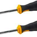 2PCS 5.5mm Socket Wrench Screwdriver, High-Carbon Steel Hex Nut Driver with Comfort Grip Handle for DIY Repairs & Hand Tools