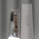 MioHHR Slim Metal Band Compatible with Apple Watch Band 42mm(Series 11 10) 41mm(Series 9 8 7) 40mm(Series 6 5 4 SE3/2/1) 38mm(Series 3 2 1),Stainless Steel iWatch Bands for Women,Rose Gold