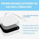 TENS Unit Pads 2"X2" 48 Pcs Replacement Pads Electrode Patches for Electrotherapy