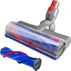 Quick-release vacuum head replacement for Dyson V7 V8 V10 V11 V15 Outside direct-drive cordless vacuums features an anti-tangle design with flexible rotation.