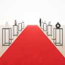 3x15 Ft Red Carpet Runner with Non-Slip TPR Rubber Backing, Aisle Runner Rug for Wedding Party Prom, Indoor Outdoor Waterproof Runway Carpet for Events & Entrance