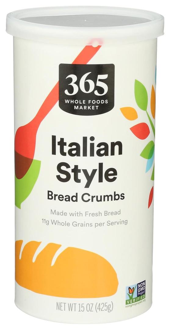 365 by Whole Foods Market, Italian Style Bread Crumbs, 15 Ounce (Best By: 12/01/2026)