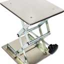TEXALAN(R) 12x12 Lab Scissor Jack Lift Table SS304 Max. Height of 18" 25kg/55lbs Load