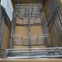 12 Pack - Professional Fixed Chafing Wire Rack: Heavy Duty Plated Steel Chafer Stand for Full Size & Half Size Steam Table Pans, Industry Compatible, Stackable for Catering & Banquets