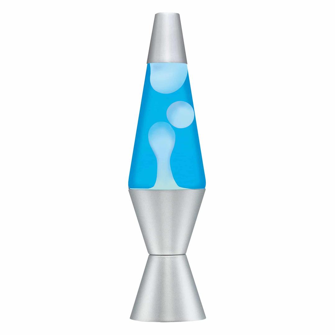 Lava Lamp - 14.5" Blue And White