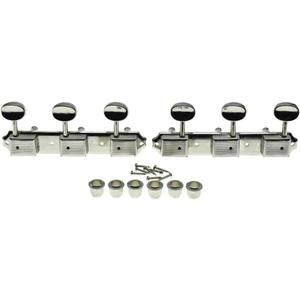 KAISH Nickel 3 per side 3x3 on a Plate Vintage Guitar Tuning Keys Tuners