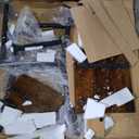 VASAGLE Dining Chair Set of 2, Rustic Wood Chairs with Metal Steel Frame, Easy to Assemble, Comfortable Seat, Modern Farmhouse Chair for Kitchen, Bedroom, Living Room, Rustic Brown and Ink Black