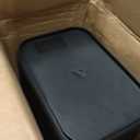 Amazon Basics Small Rectangular Commercial Office Wastebasket, Easy to Clean, 3 Gallon, Black, 2-Pack