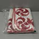 Tinideya 25 x 38 Inches Christmas Bathroom Rugs Decor Candy Cane Red and White Holiday Area Rug Peppermint Swirl Washable Non-Slip Christmas Mat for Tub Living Home Dining Holiday Decor