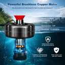Pond Fountain Aerator with Timer 1HP 750W Floating Fountain Pump Stainless Steel Housing &100FT Power Cord, 15000 GPH, Rustproof & Weather-Resistant, Dual-Use Aeration & Irrigation for Ponds & Lakes