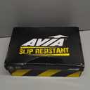 Avia Anchor Mesh Slip On Black Non Slip Shoes for Women, Comfortable Water Resistant Womens Food Service Slip On Sneakers - Black, Navy, White Restaurant Knit Slip Resistant Non Skid Work Shoes Women (9.5)