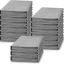 15 Pcs Soft Fleece Blankets Bulk Cozy Fleece Throw Blankets 50 x 60 Inches Warm Lightweight for Home Office Wedding Gifts Outdoor Camping Travel Homeless (Gray)