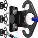 Resistance Band Wall Anchors, Wall Mounted Modular Hooking Platform, Workout Wall Mount Anchor, Training Anchor Mounted Hook Exercise Station for Home Gym Workouts,Yoga,Fitness,Strength Training (Black3pcs)