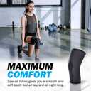 POWERLIX Knee Brace Support Best Compression Sleeve for Men & Women for Pain Relief Superior Braces for Meniscus Tear & Arthritis, Please Refer to The Sizing Chart