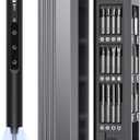 TanSon Mini Electric Screwdriver Set,3.7V Cordless Precision Screwdriver Set with 50 in 1 Magnetic Bits, Magnetic Storage,5 Torque Setting, LED Display, Small Repair Tool Kit for Computers, Phones, Watches