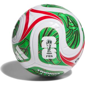 adidas Unisex-Adult World Cup League Mexico, White/Vivid Red/Amazon Green/Flash Lime, 4