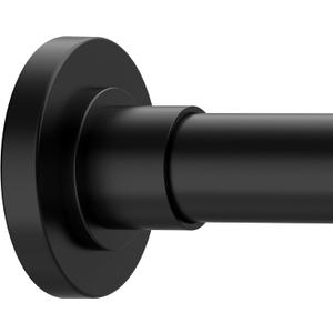 GXOACKJ Black Shower Curtain Rods - 31-80 Inch Spring Tension Shower Rods for Bathroom, Adjustable, No Drilling, No Rust, Stainless Steel