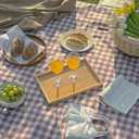 Oversize Picnic Beach Blanket, 80''x60'' Outdoor Waterproof Foldable Sand proof Blankets Plaid Picnic Mat for Beach Camping on Grass Picnic Blankets (Brown, 80x60in)