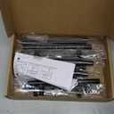 10 Pack 4 Inch Black Cabinet Handles Matte Black Cabinet Pulls Black Dresser Drawer Pulls Stainless Steel Kitchen Cabinet Handles Matte Black 6-3/8 Inch Overall Length