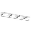 Liilokte Bathroom Vanity Lighting Fixtures Over Mirror (4-Light, 30-Inch) Modern LED Bathroom Wall Lighting Fixtures, Chrome (Cool White 6000K)