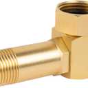 Hourleey Garden Hose Adapter, Brass Replacement Part Swivel, Hose Reel Parts Fittings